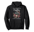 Photographer Coffee Camera Flowers Hoodie - Fun Novelty Design for Adults - T-Shirt, Sweatshirt, Hoodie