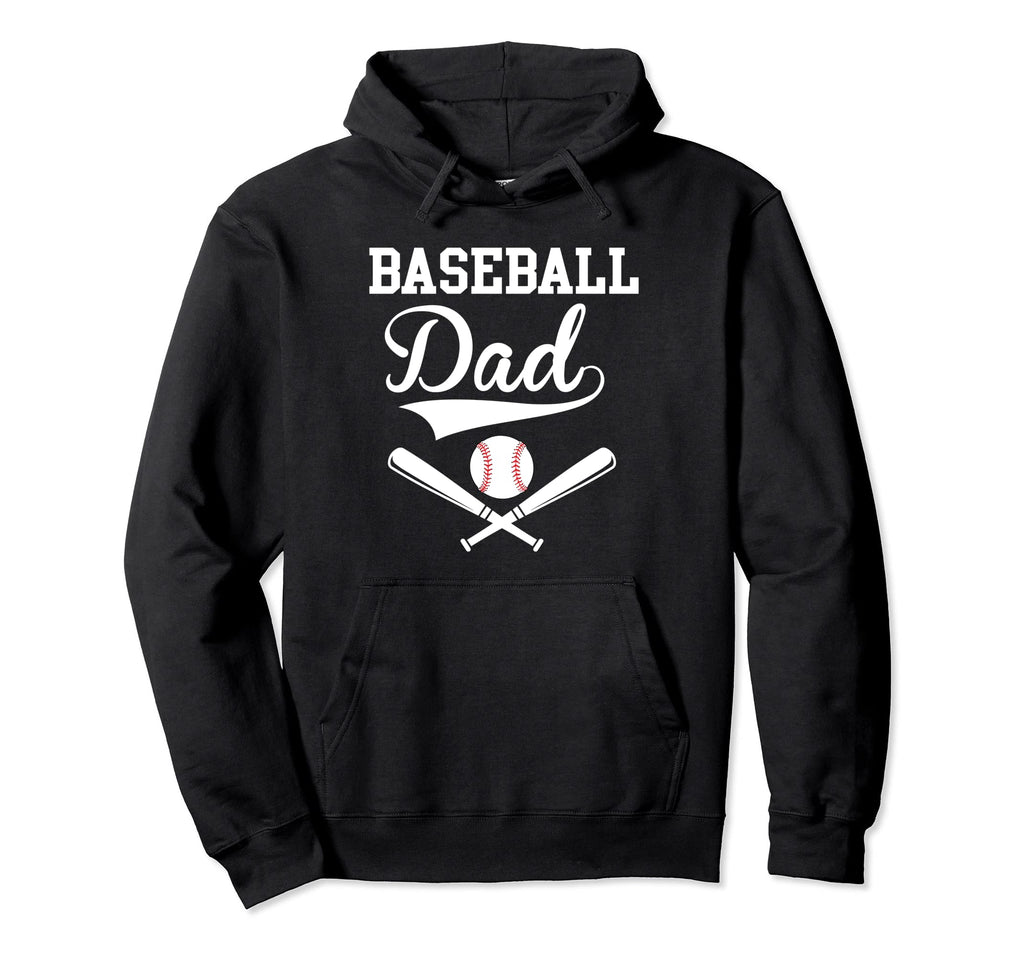 Baseball Dad Baseball Lover Father Hoodie - Custom Art Print Men Women - T-Shirt, Sweatshirt, Hoodie