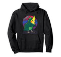 Funny Birb Aesthetic Vaporwave Cockatiel Hoodie - Graphic Print Unisex - T-Shirt, Sweatshirt, Hoodie