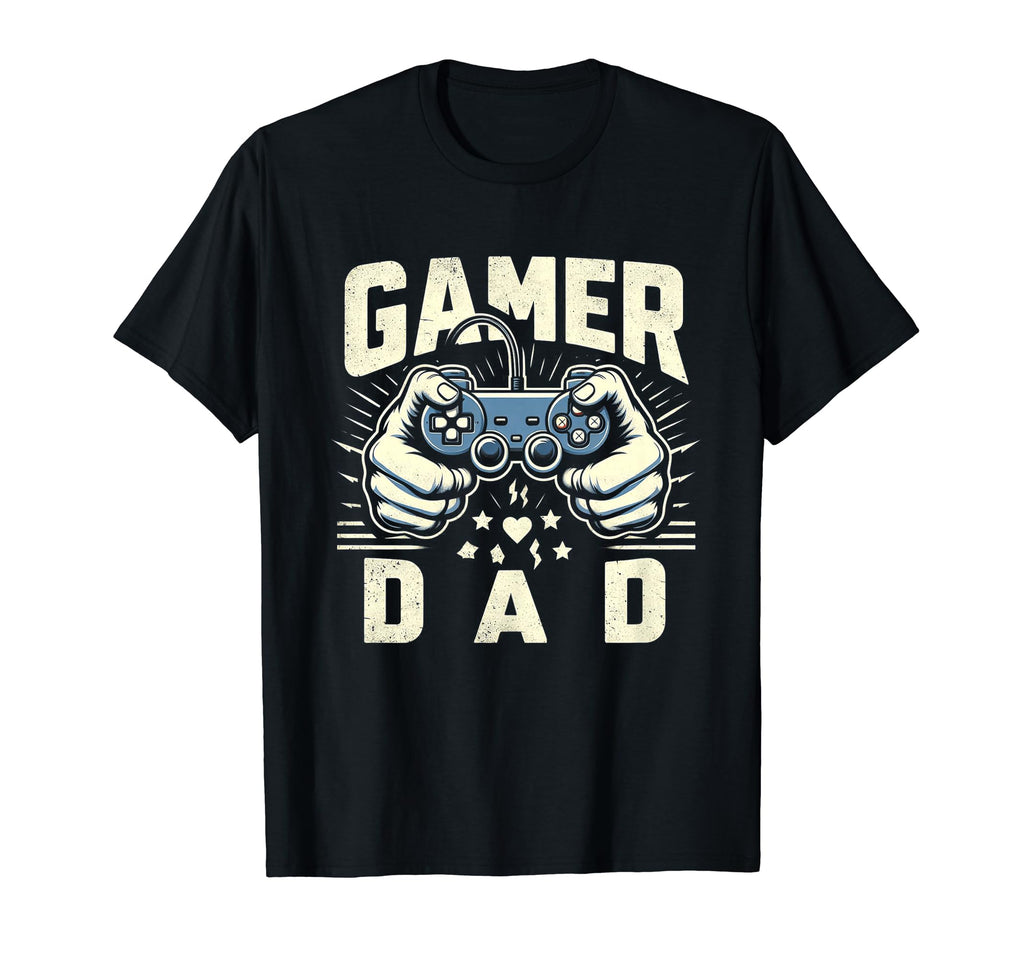 Gamer Dad Game Controller Gaming Video T-Shirt - Custom Art Print Unisex - T-Shirt, Sweatshirt, Hoodie
