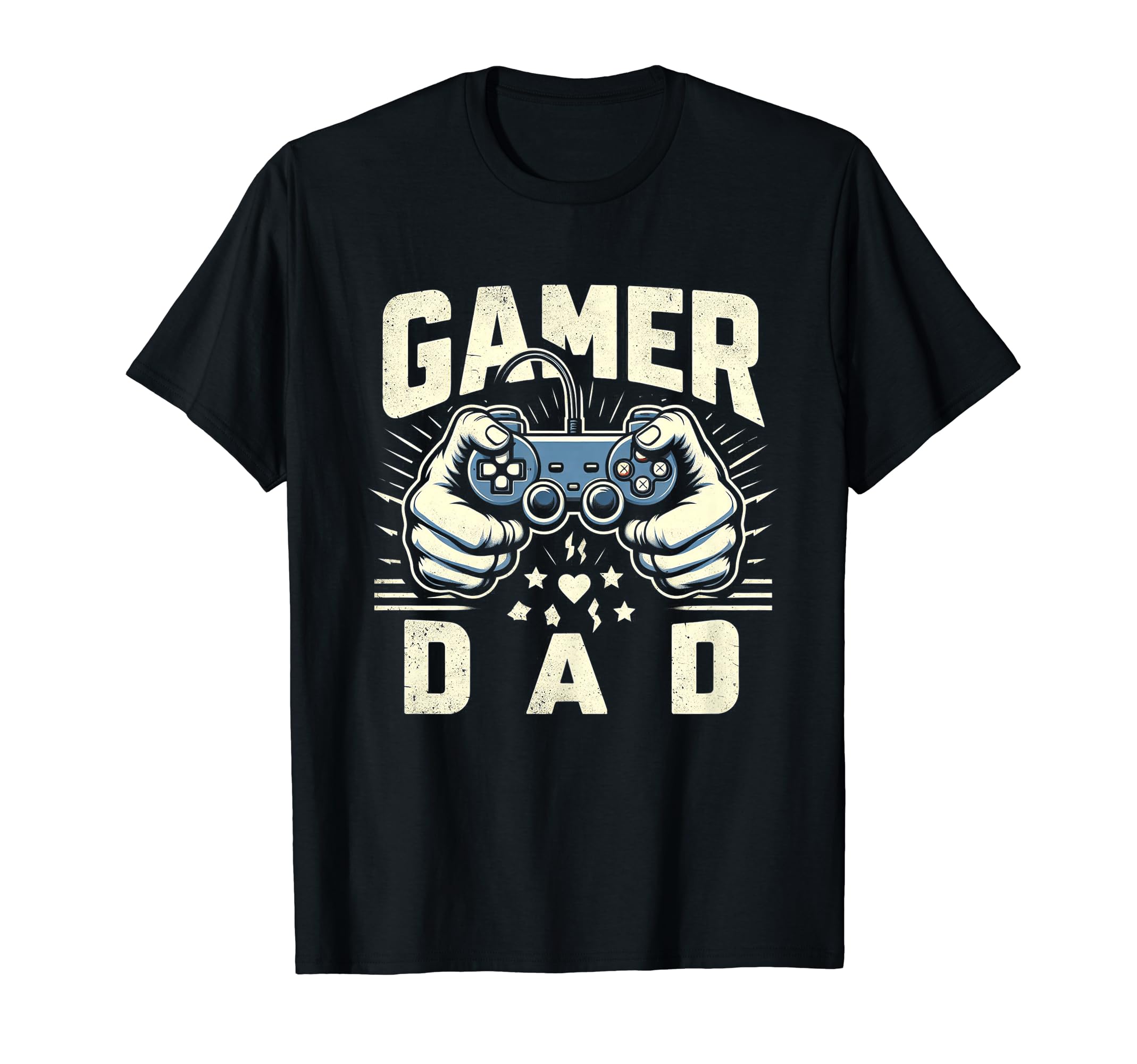 Gamer Dad Game Controller Gaming Video T-Shirt - Custom Art Print Unisex - T-Shirt, Sweatshirt, Hoodie