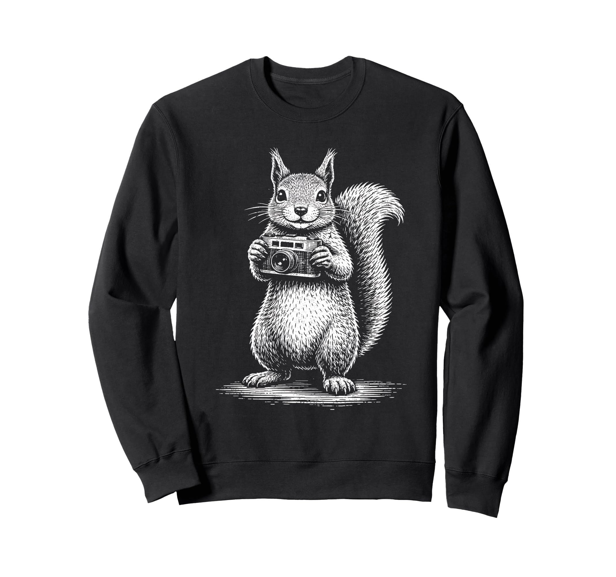 Squirrel Photographer Camera Sweatshirt - Novelty Apparel Men Women - T-Shirt, Sweatshirt, Hoodie