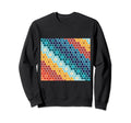 Colorful Floral Mosaic Hexagon Sweatshirt - Minimalist Print Men Women - T-Shirt, Sweatshirt, Hoodie
