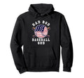 Dad Bod Baseball God Us Flag Hoodie - Casual Everyday Wear for Adults - T-Shirt, Sweatshirt, Hoodie