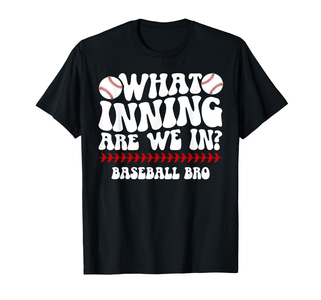 Baseball Brother Baseball Player Groovy T-Shirt - Graphic Print Men Women - T-Shirt, Sweatshirt, Hoodie