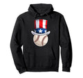 American Flag Baseball Shirts Hoodie - Fun Novelty Design for Adults - T-Shirt, Sweatshirt, Hoodie