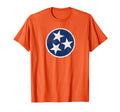 Tennessee Volunteer Tri Star Flag T-Shirt - Novelty Apparel for Adults - T-Shirt, Sweatshirt, Hoodie