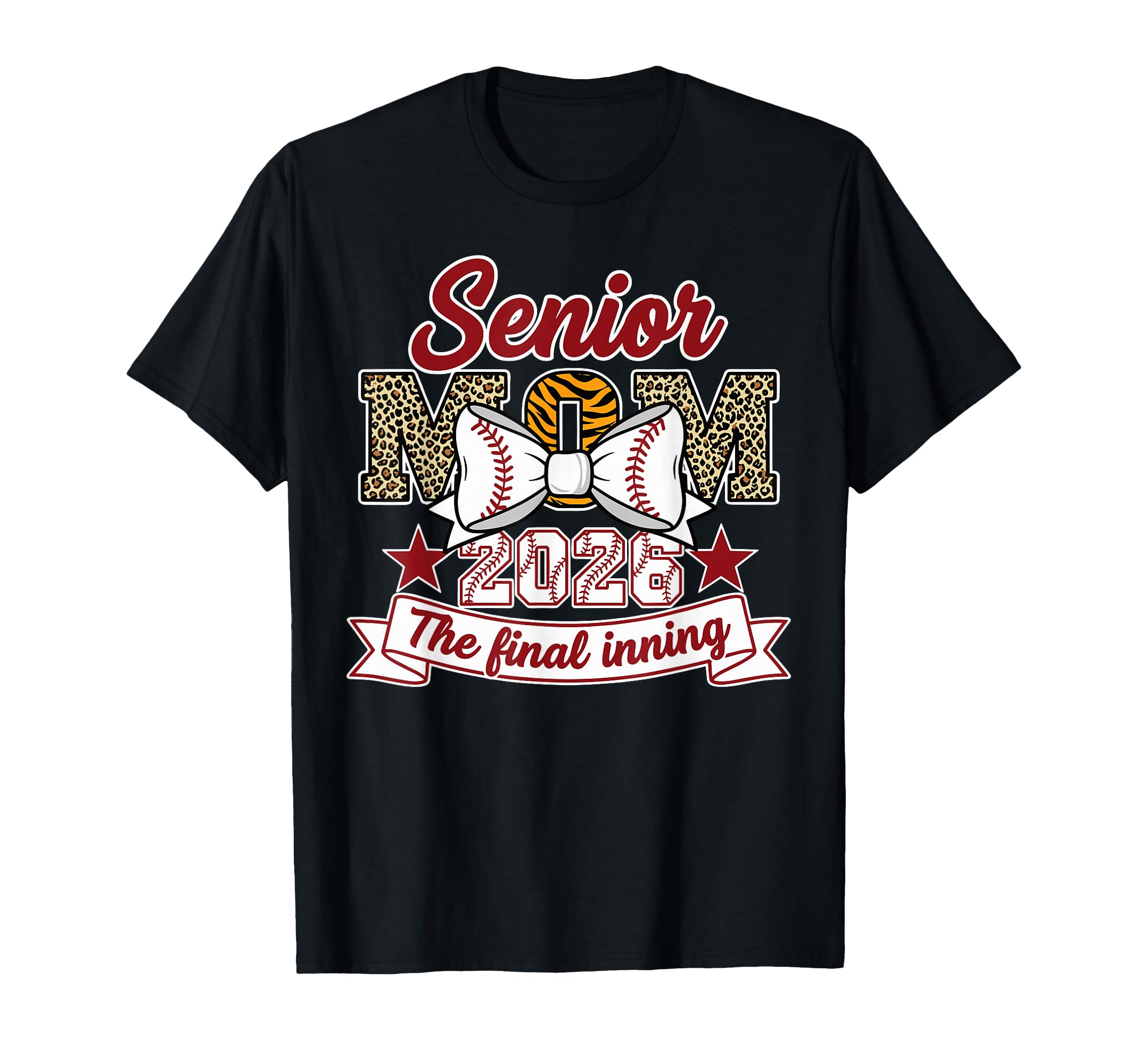Baseball Senior Mom 2026 Final Inning T-Shirt - Graphic Print Unisex - T-Shirt, Sweatshirt, Hoodie