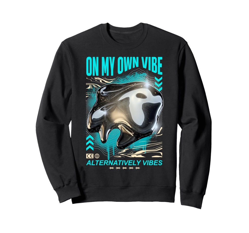 Y2K Vibe Bold Urban Graffiti Aesthetic Sweatshirt - Graphic Print Unisex - T-Shirt, Sweatshirt, Hoodie