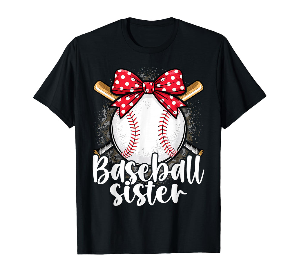 Baseball Outfit Baseball Sister T-Shirt - Unique Graphic Men Women - T-Shirt, Sweatshirt, Hoodie