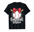 Baseball Outfit Baseball Sister T-Shirt - Unique Graphic Men Women - T-Shirt, Sweatshirt, Hoodie
