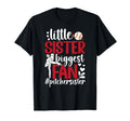Little Sister Baseball Pitcher Sister T-Shirt - Minimalist Print Unisex - T-Shirt, Sweatshirt, Hoodie