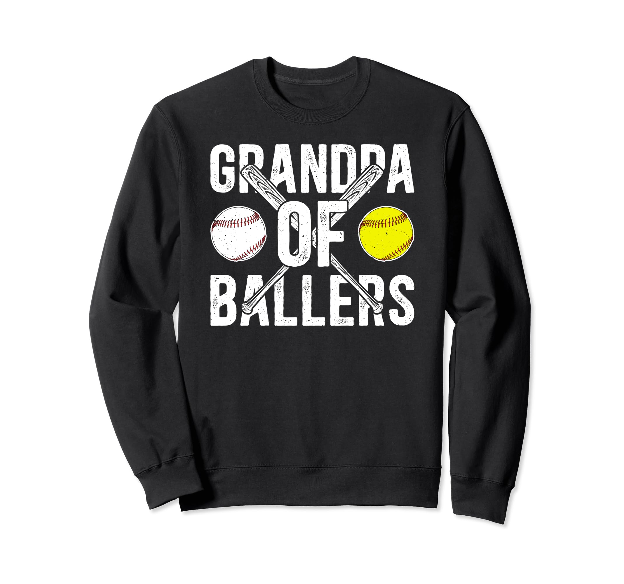 Grandpa Ballers Softball Baseball Sweatshirt - Streetwear Style Unisex - T-Shirt, Sweatshirt, Hoodie