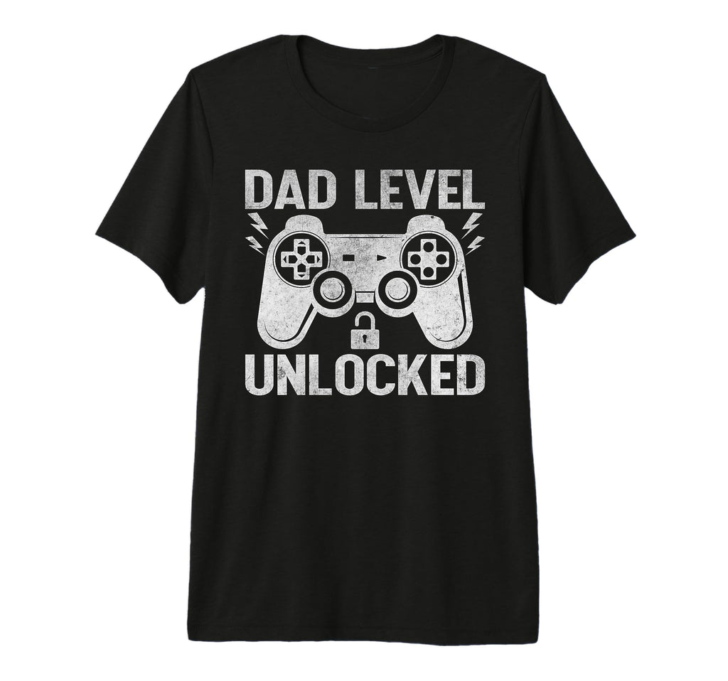 Mens Dad Level Unlocked Gaming Gamer New T-Shirt - Unique Graphic Unisex - T-Shirt, Sweatshirt, Hoodie