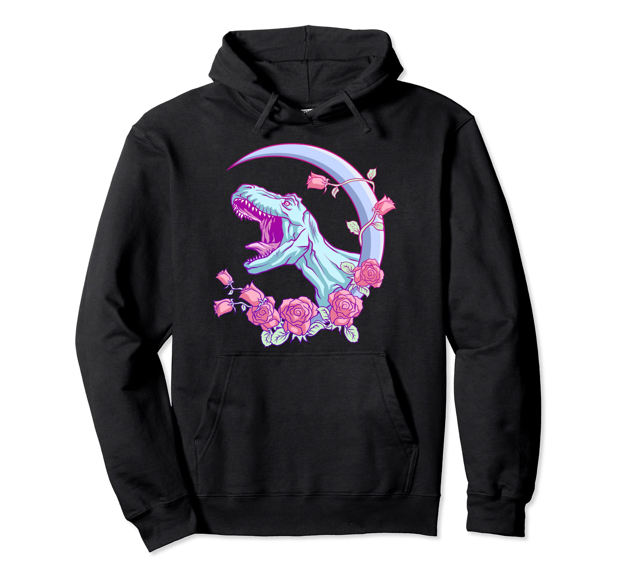 Pastel Goth Trex Dinosaur Kawaii Pastel Hoodie - Aesthetic Graphic Unisex - T-Shirt, Sweatshirt, Hoodie