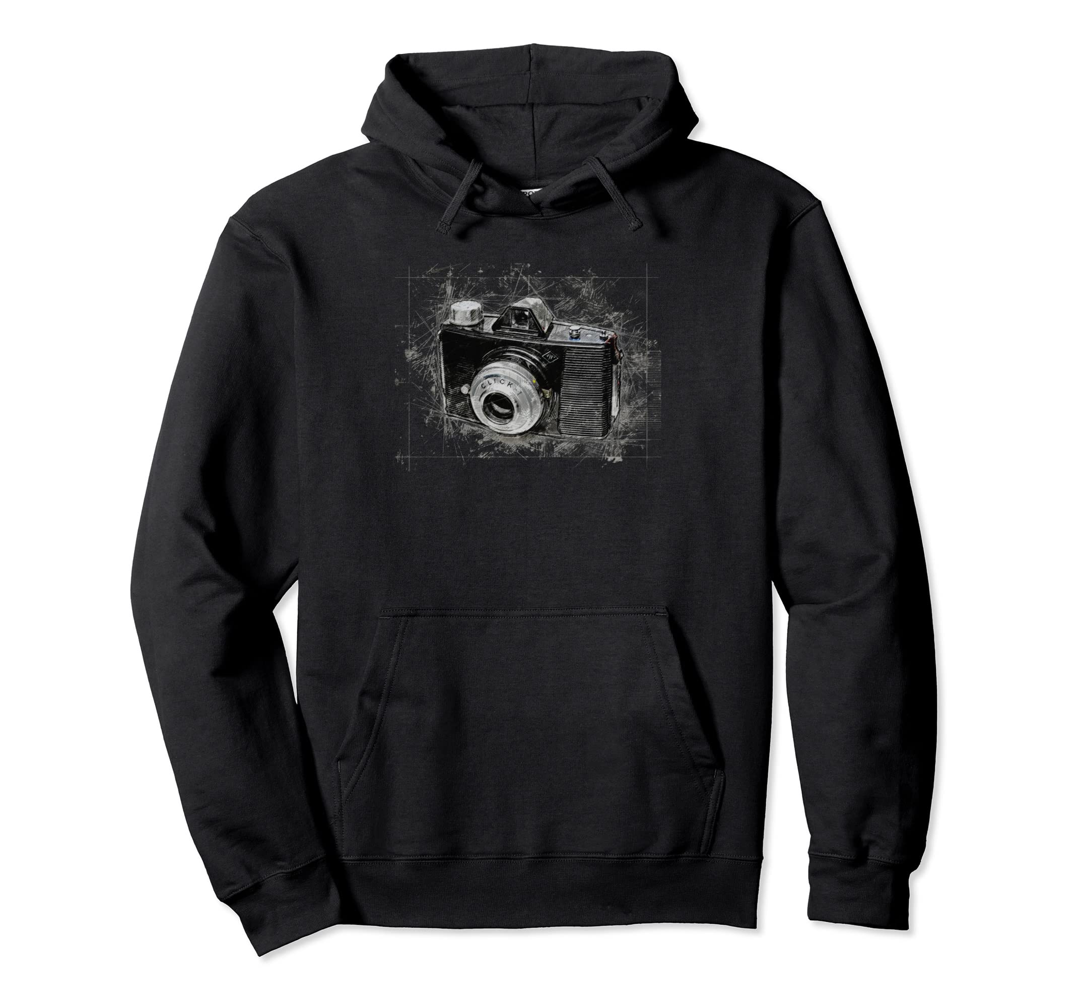 Photography Camera Novelty Hoodie - Custom Art Print for Adults - T-Shirt, Sweatshirt, Hoodie