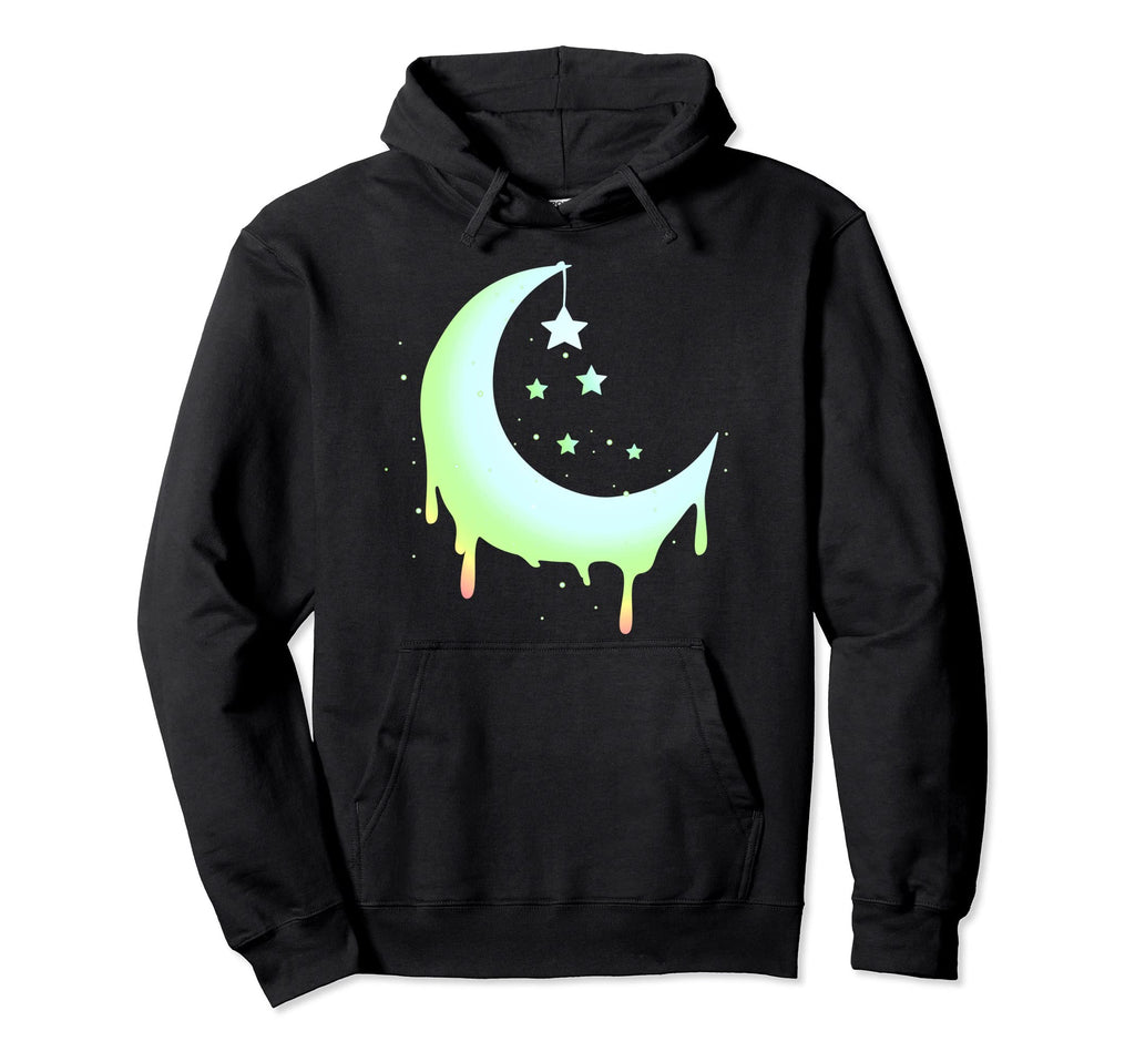 Pastel Moon Goth Vaporwave Hoodie - Casual Everyday Wear Unisex - T-Shirt, Sweatshirt, Hoodie
