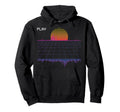 Outrun Synthwave Retrowave Wave Hoodie - Minimalist Print for Adults - T-Shirt, Sweatshirt, Hoodie
