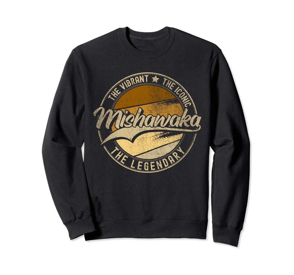 Mishawaka Indiana Distressed Sweatshirt - Casual Everyday Wear for Adults - T-Shirt, Sweatshirt, Hoodie