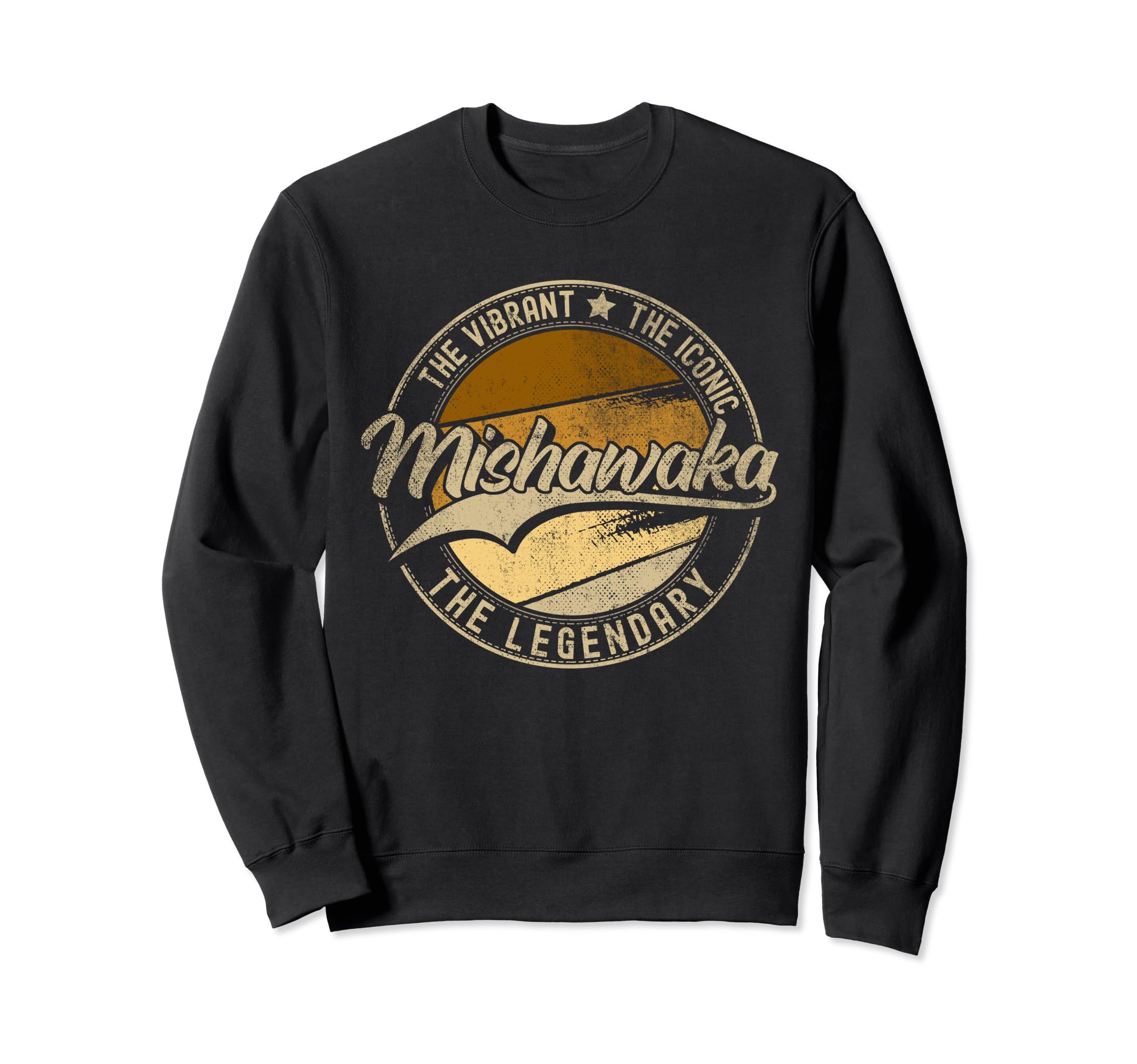 Mishawaka Indiana Distressed Sweatshirt - Casual Everyday Wear for Adults - T-Shirt, Sweatshirt, Hoodie