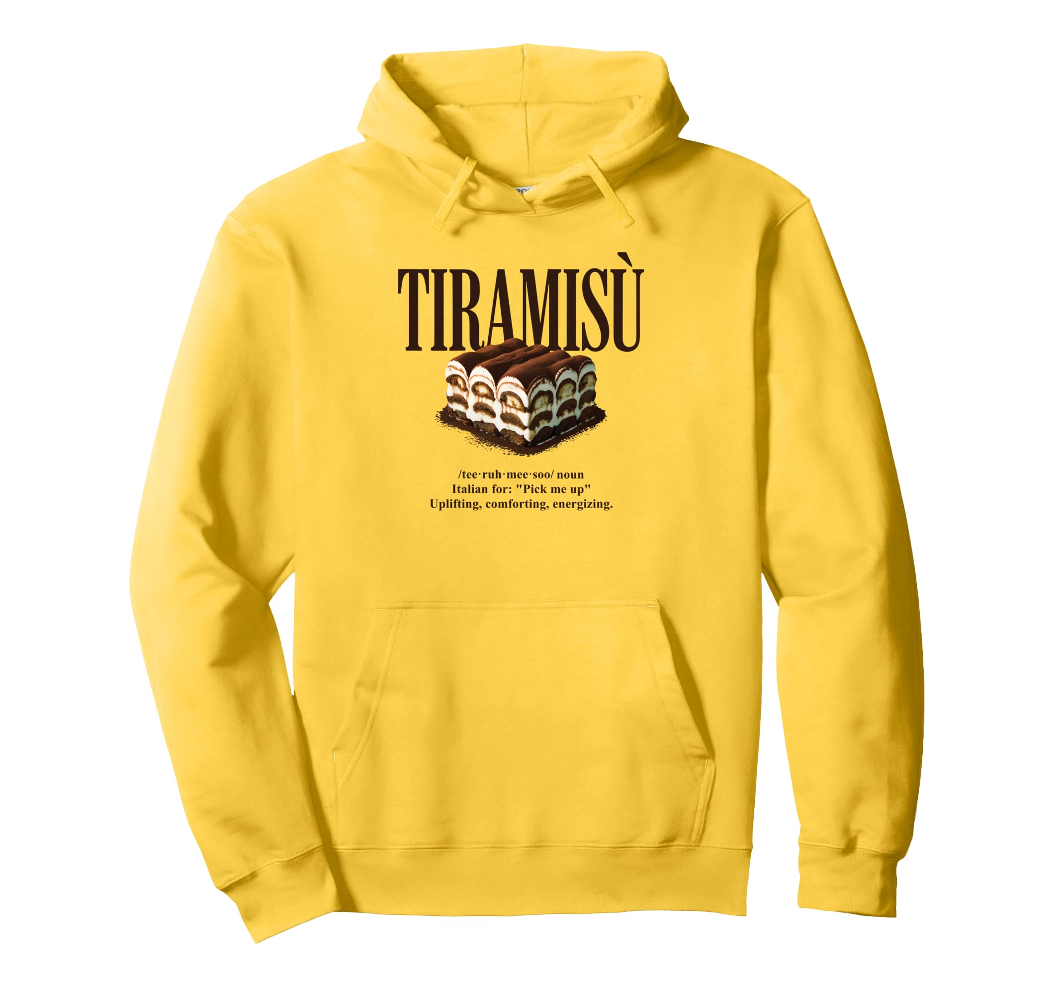 Tiramisu 90S Italian Food Aesthetic Hoodie - Aesthetic Graphic for Adults - T-Shirt, Sweatshirt, Hoodie