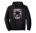 Respect Drip Baseball Ice Cream Drip Hoodie - Trendy Graphic for Adults - T-Shirt, Sweatshirt, Hoodie