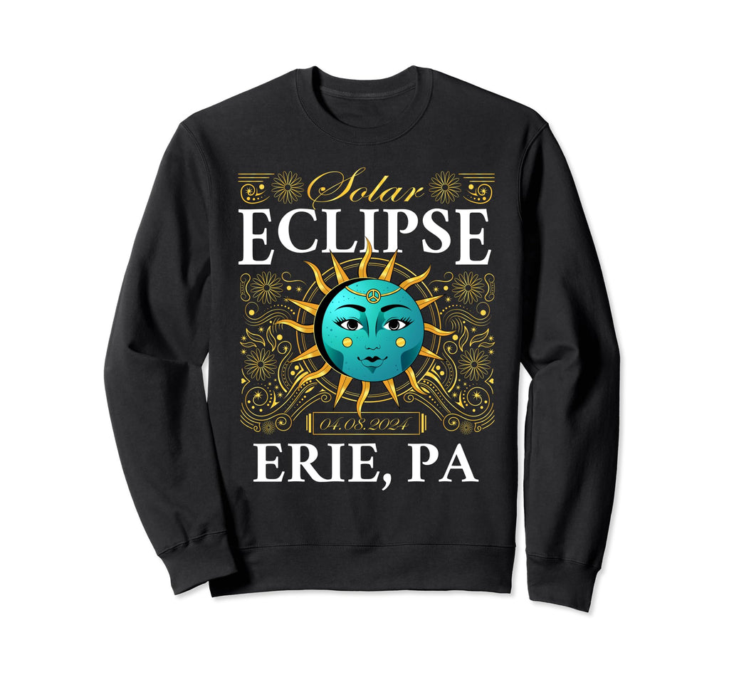 Total Solar Eclipse Erie Pa Sweatshirt - Casual Everyday Wear for Adults - T-Shirt, Sweatshirt, Hoodie