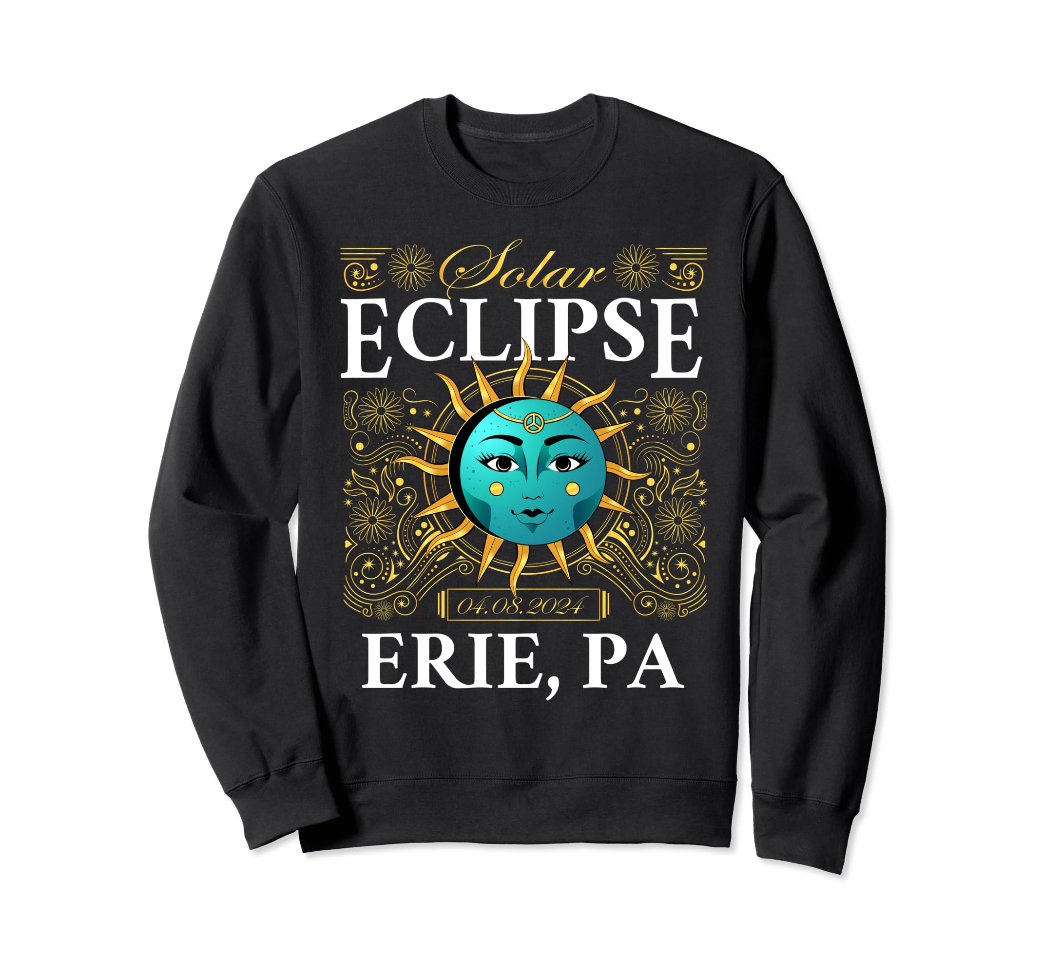 Total Solar Eclipse Erie Pa Sweatshirt - Casual Everyday Wear for Adults - T-Shirt, Sweatshirt, Hoodie