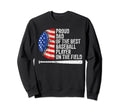 Us Falg Dads Baseball Proud Baseball Sweatshirt - Unique Graphic Unisex - T-Shirt, Sweatshirt, Hoodie