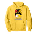 Busy Raising Ballers Messy Bun Funny Hoodie - Custom Art Print Men Women - T-Shirt, Sweatshirt, Hoodie