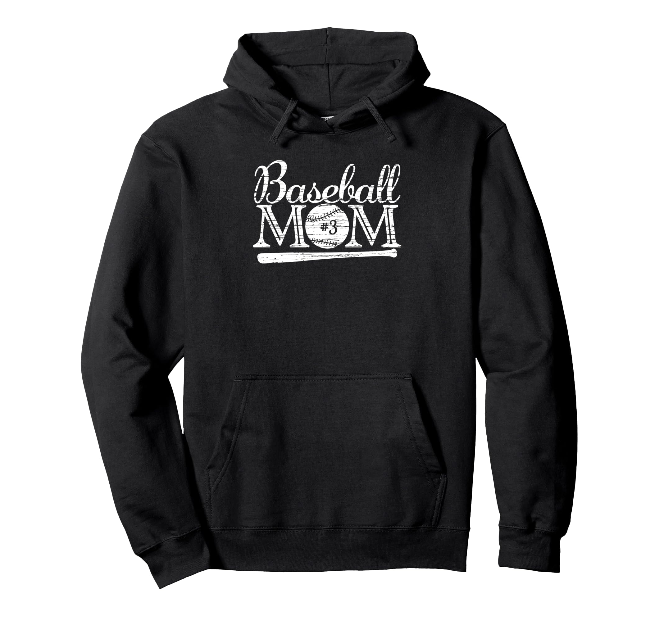Baseball 3 Jersey Mom Favorite Player Hoodie - Fun Novelty Design Unisex - T-Shirt, Sweatshirt, Hoodie