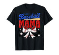 Baseball Mama Bat Bow Ball Gift Sweatshirt - Custom Art Print Unisex - T-Shirt, Sweatshirt, Hoodie