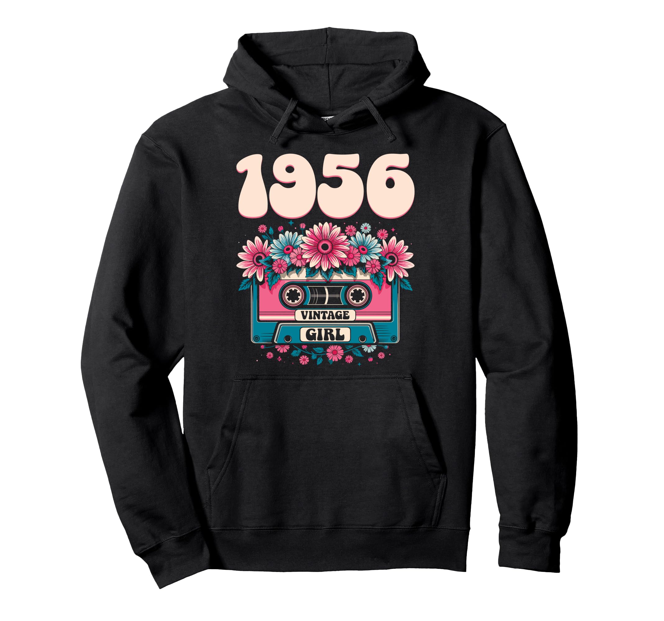 1956 Birthday Flowers 70Th Birthday 1956 Hoodie - Custom Art Print Unisex - T-Shirt, Sweatshirt, Hoodie