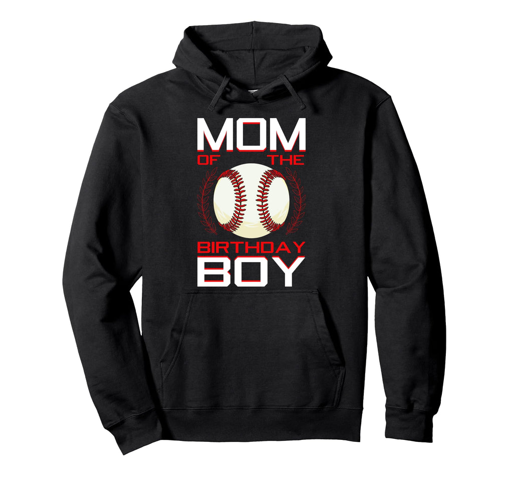 Mom Birthday Baseball Theme Bday Party Hoodie - Custom Art Print for Adults - T-Shirt, Sweatshirt, Hoodie