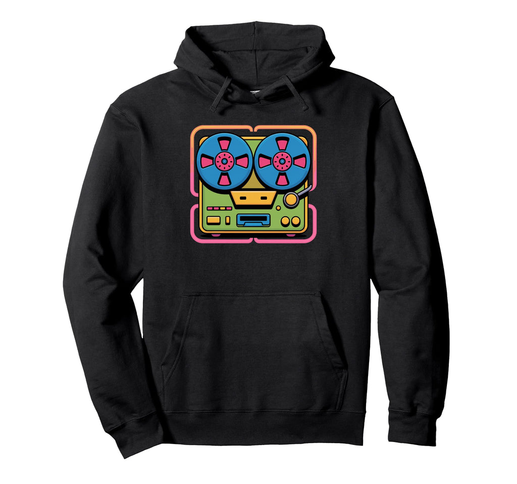 Cassette Tape Old School Hip Hop Hoodie - Casual Everyday Wear Men Women - T-Shirt, Sweatshirt, Hoodie