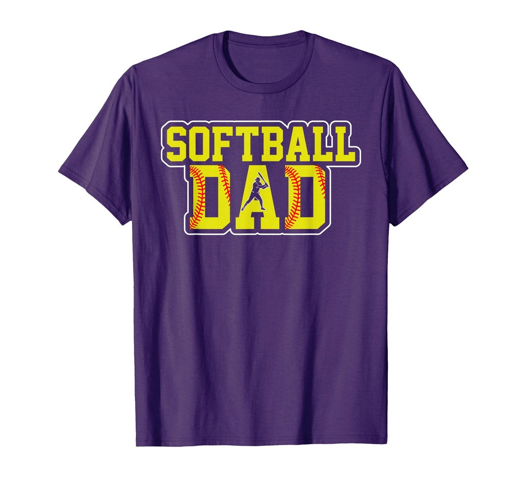 Softball Dad Game Day Dad Fathers Day T-Shirt - Graphic Print for Adults - T-Shirt, Sweatshirt, Hoodie