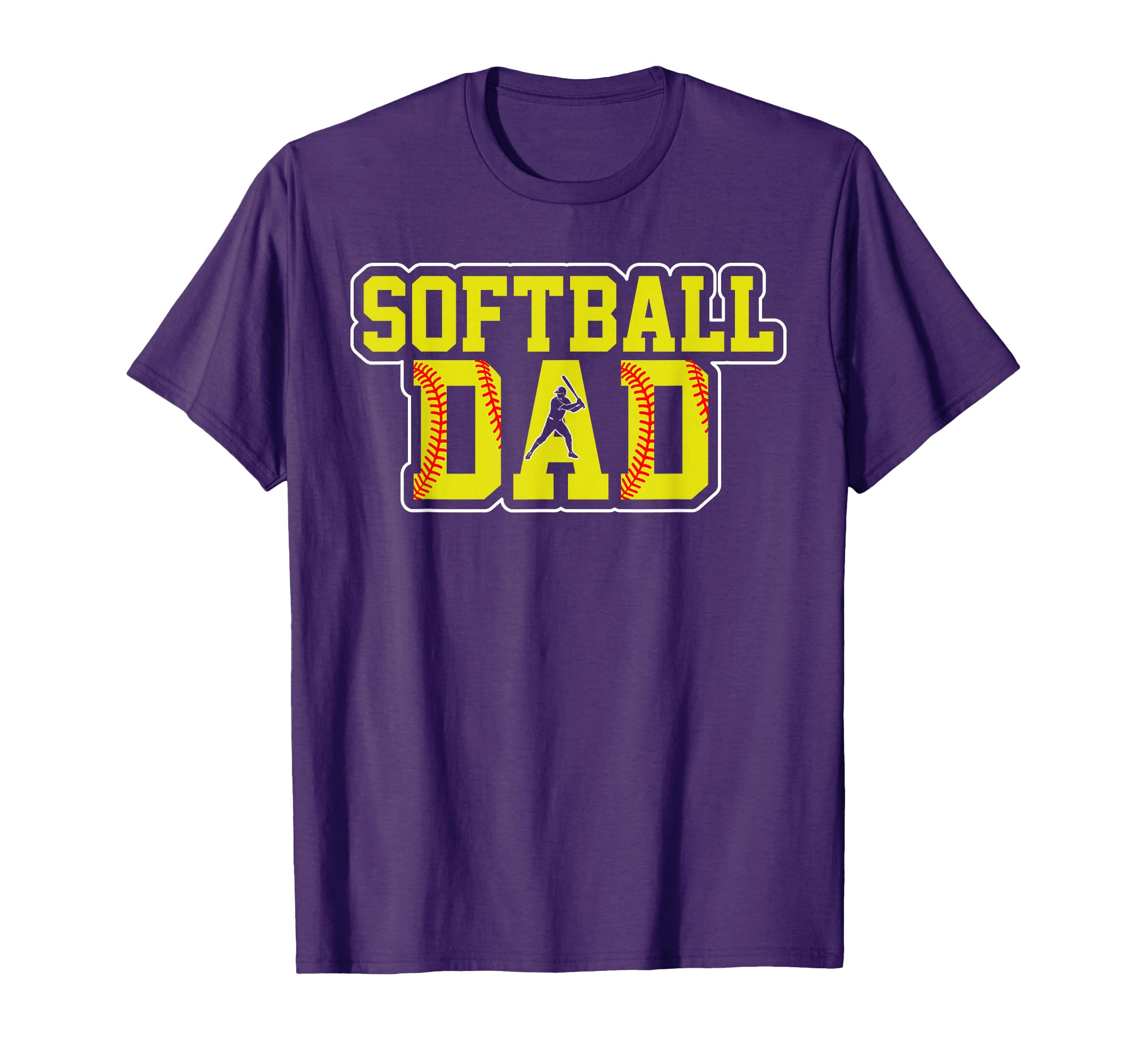 Softball Dad Game Day Dad Fathers Day T-Shirt - Graphic Print for Adults - T-Shirt, Sweatshirt, Hoodie