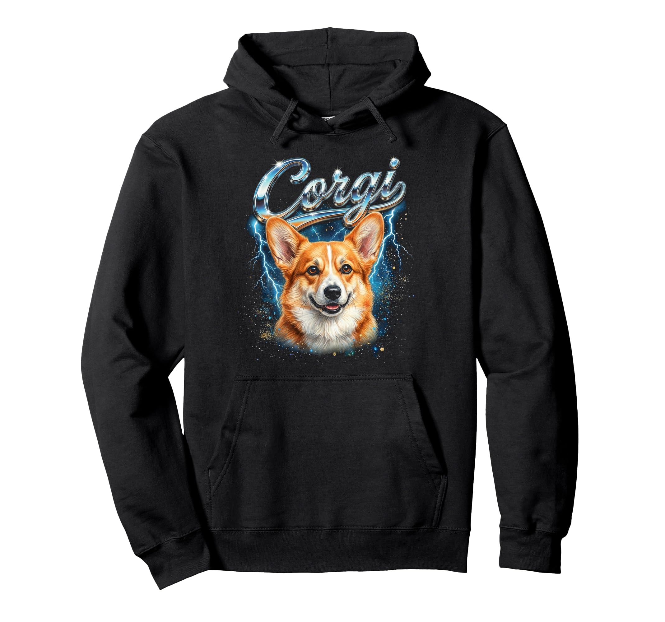 Corgi 90S Dog Lover 80S Corgi Owner Hoodie - Novelty Apparel Unisex - T-Shirt, Sweatshirt, Hoodie