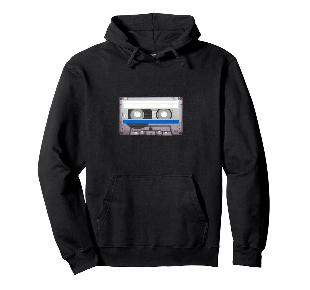 Cassette Tape Music Hoodie - Novelty Apparel for Adults - T-Shirt, Sweatshirt, Hoodie