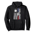 Best Dad Ever Baseball Fan Usa Flag Hoodie - Minimalist Print Unisex - T-Shirt, Sweatshirt, Hoodie