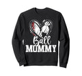 Ball Mom Heart Baseball Soccer Ball Hoodie - Aesthetic Graphic Unisex - T-Shirt, Sweatshirt, Hoodie