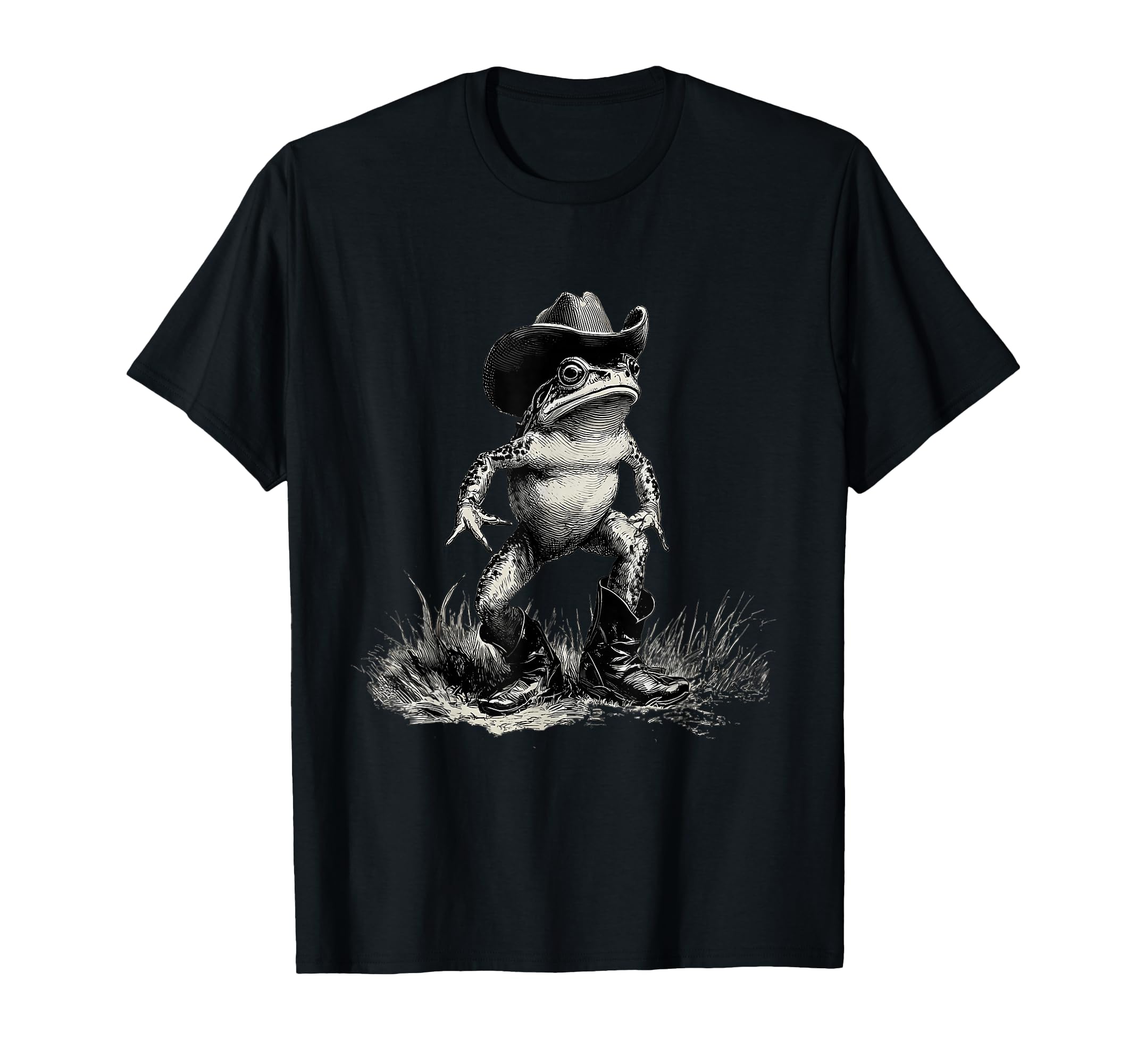 Country Cowboy Frog Toad Rodeo Cowgirl T-Shirt - Fun Novelty Design Unisex - T-Shirt, Sweatshirt, Hoodie