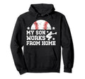 My Son Baseball Catcher Dad Baseball Hoodie - Trendy Graphic Unisex - T-Shirt, Sweatshirt, Hoodie