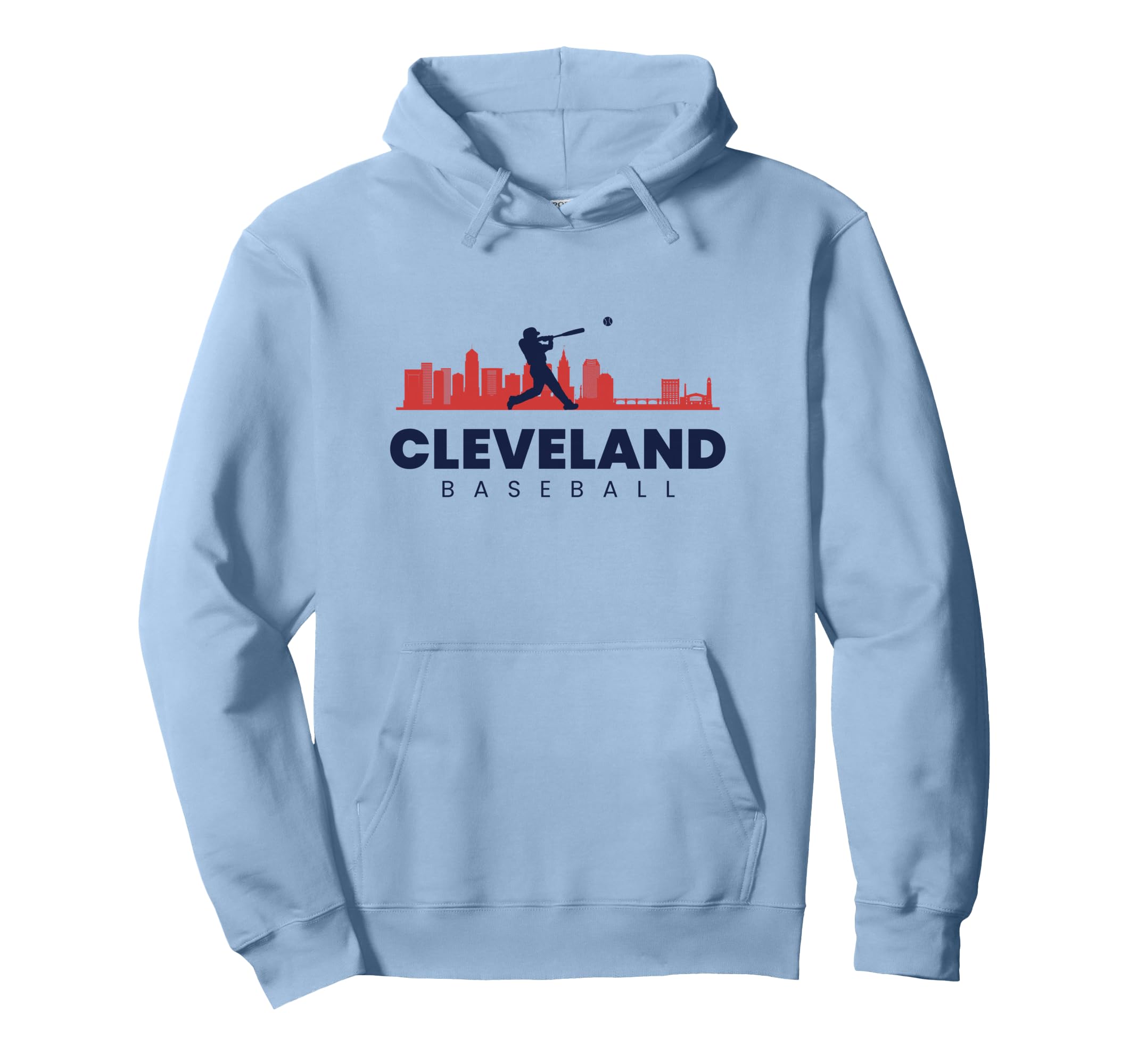 Cleveland Baseball Minimalist City Hoodie - Aesthetic Graphic Men Women - T-Shirt, Sweatshirt, Hoodie