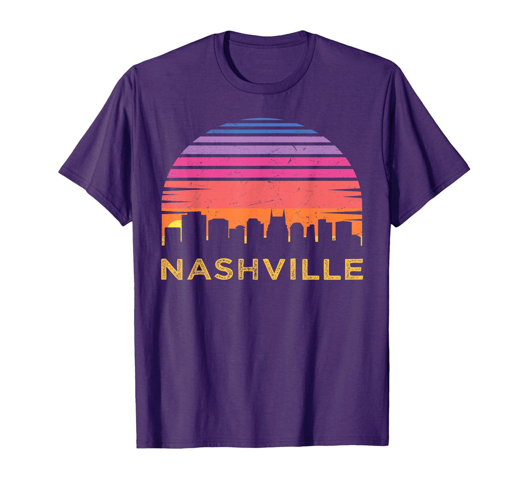 Sunset Nashville Tennessee Skyline T-Shirt - Graphic Print for Adults - T-Shirt, Sweatshirt, Hoodie