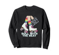 Rollerskates Roll Beat Funny 70S Sweatshirt - Casual Everyday Wear Unisex - T-Shirt, Sweatshirt, Hoodie