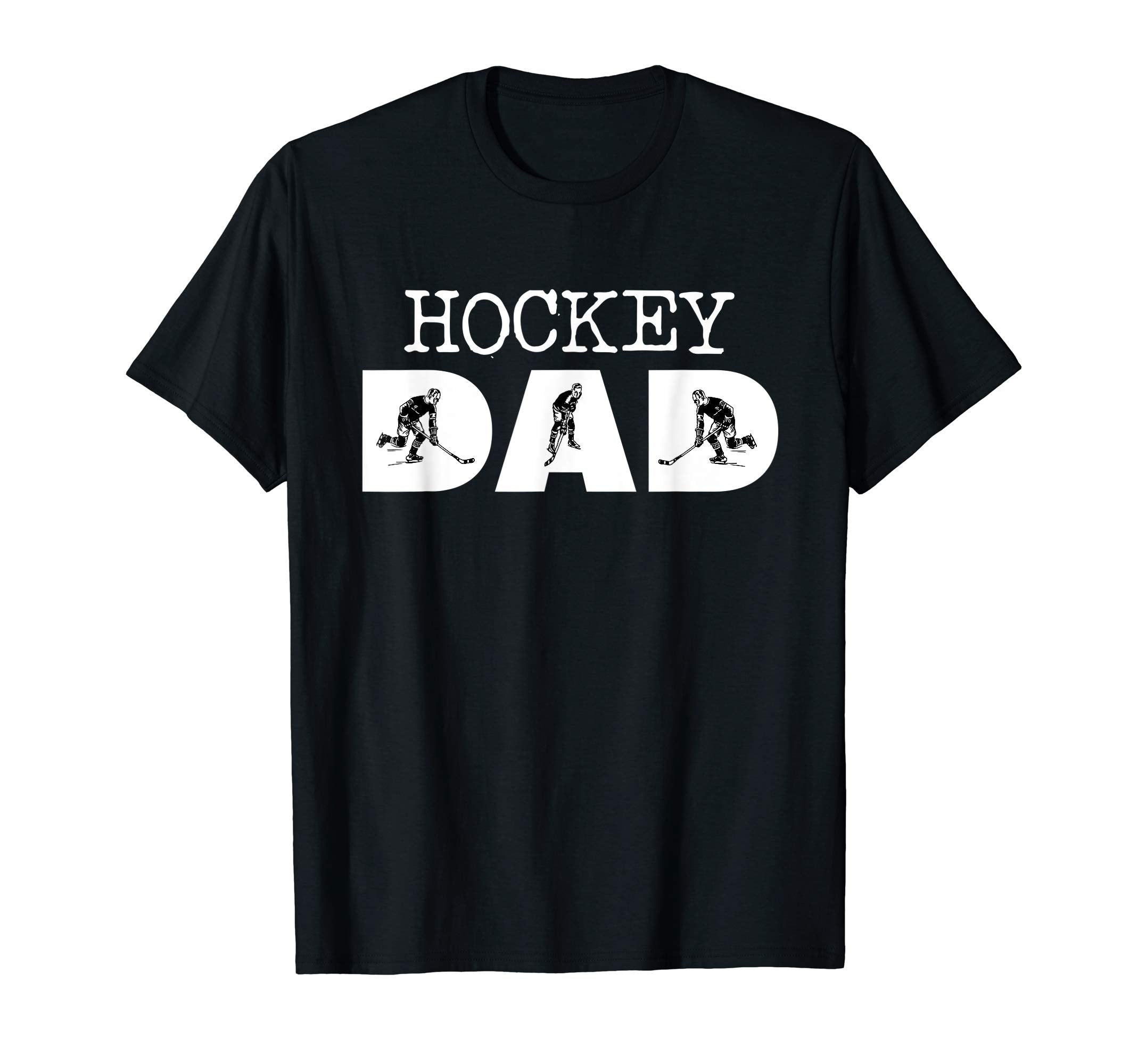 Mens Hockey Dad Silhouette Gameday T-Shirt - Fun Novelty Design for Adults - T-Shirt, Sweatshirt, Hoodie