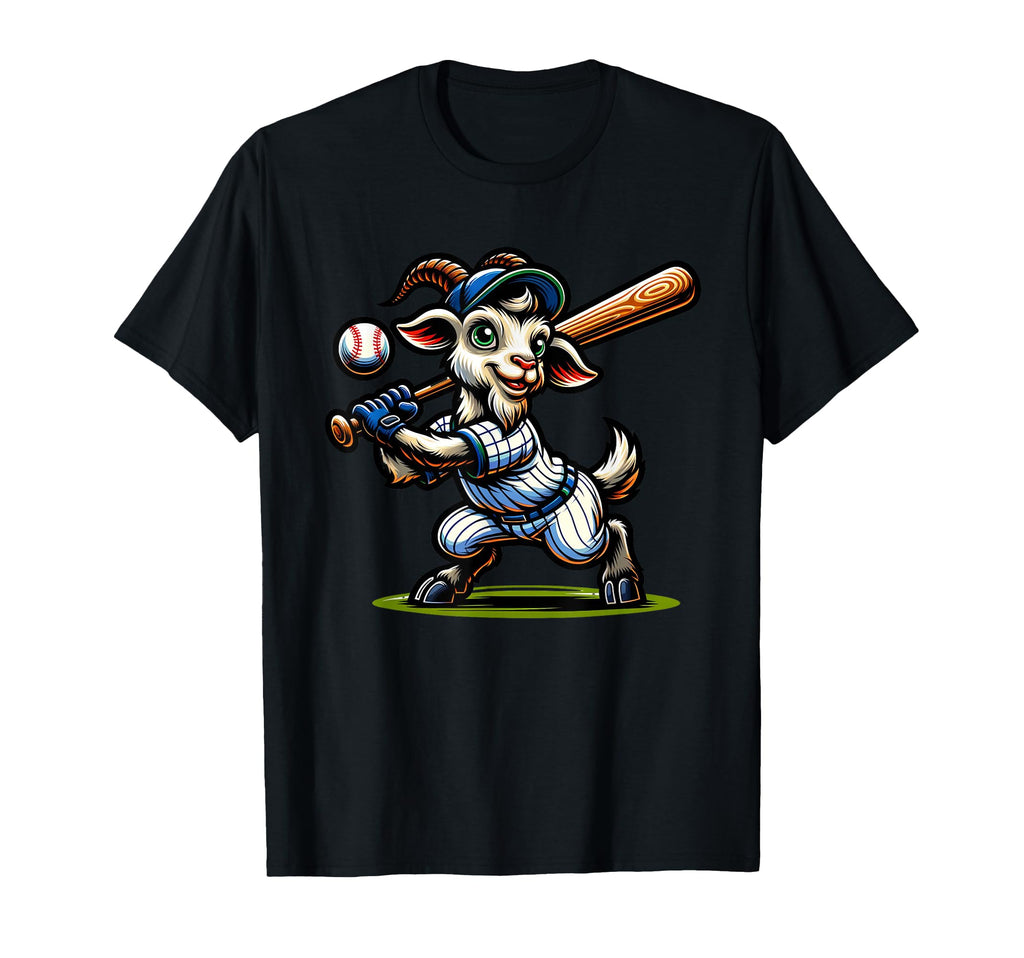 Unique Sports Goat And Baseball Enthusiasts T-Shirt - Graphic Print Unisex - T-Shirt, Sweatshirt, Hoodie