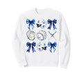 Baseball Coquette Bow Baseball Mama Sweatshirt - Graphic Print for Adults - T-Shirt, Sweatshirt, Hoodie