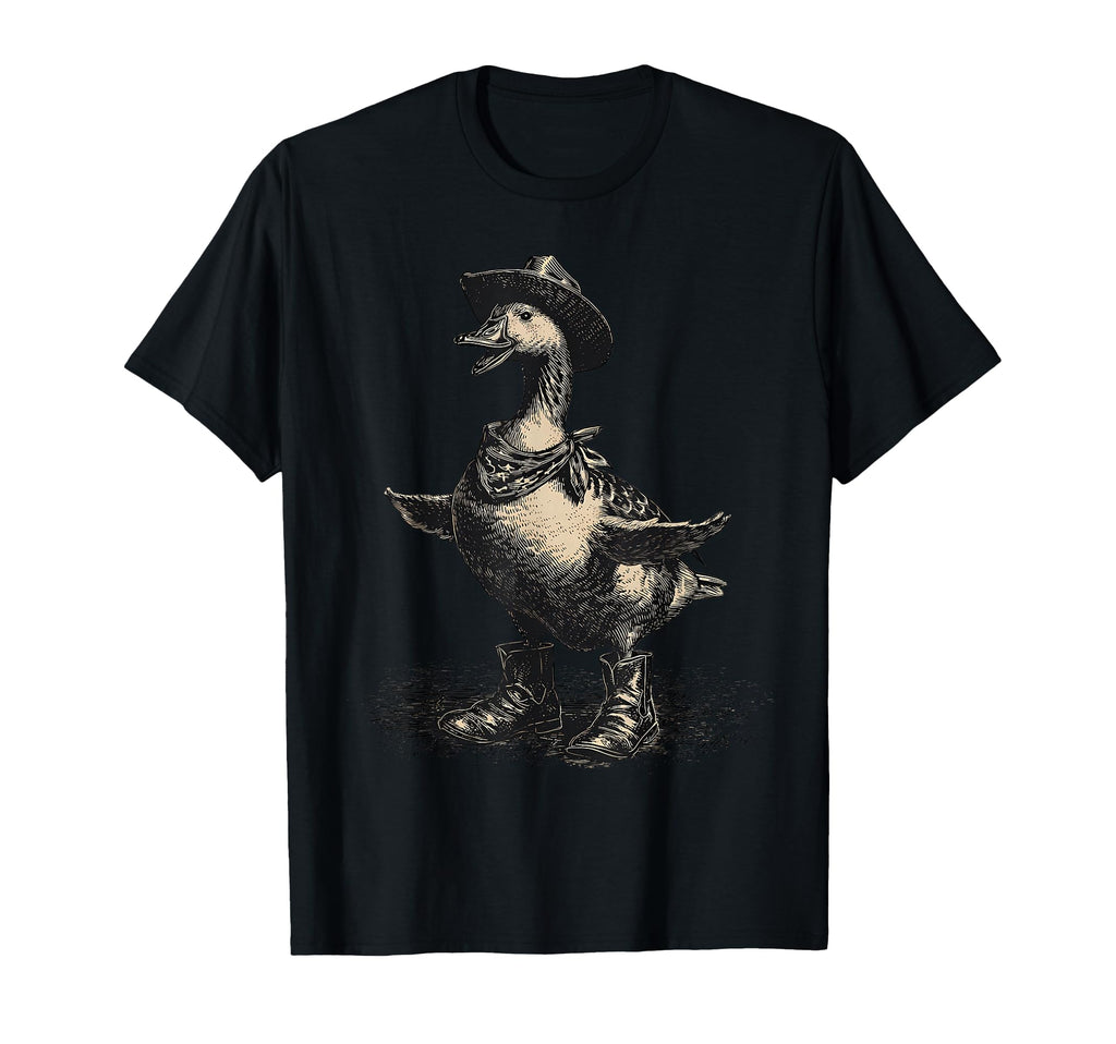 Country Cowboy Goose Rodeo Cowgirl T-Shirt - Unique Graphic Men Women - T-Shirt, Sweatshirt, Hoodie